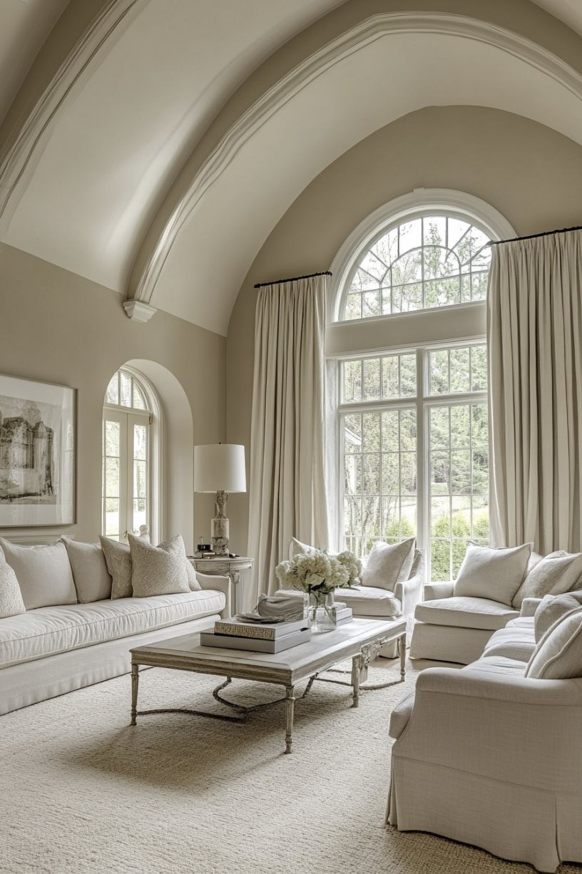 Vaulted Ceiling with Arches