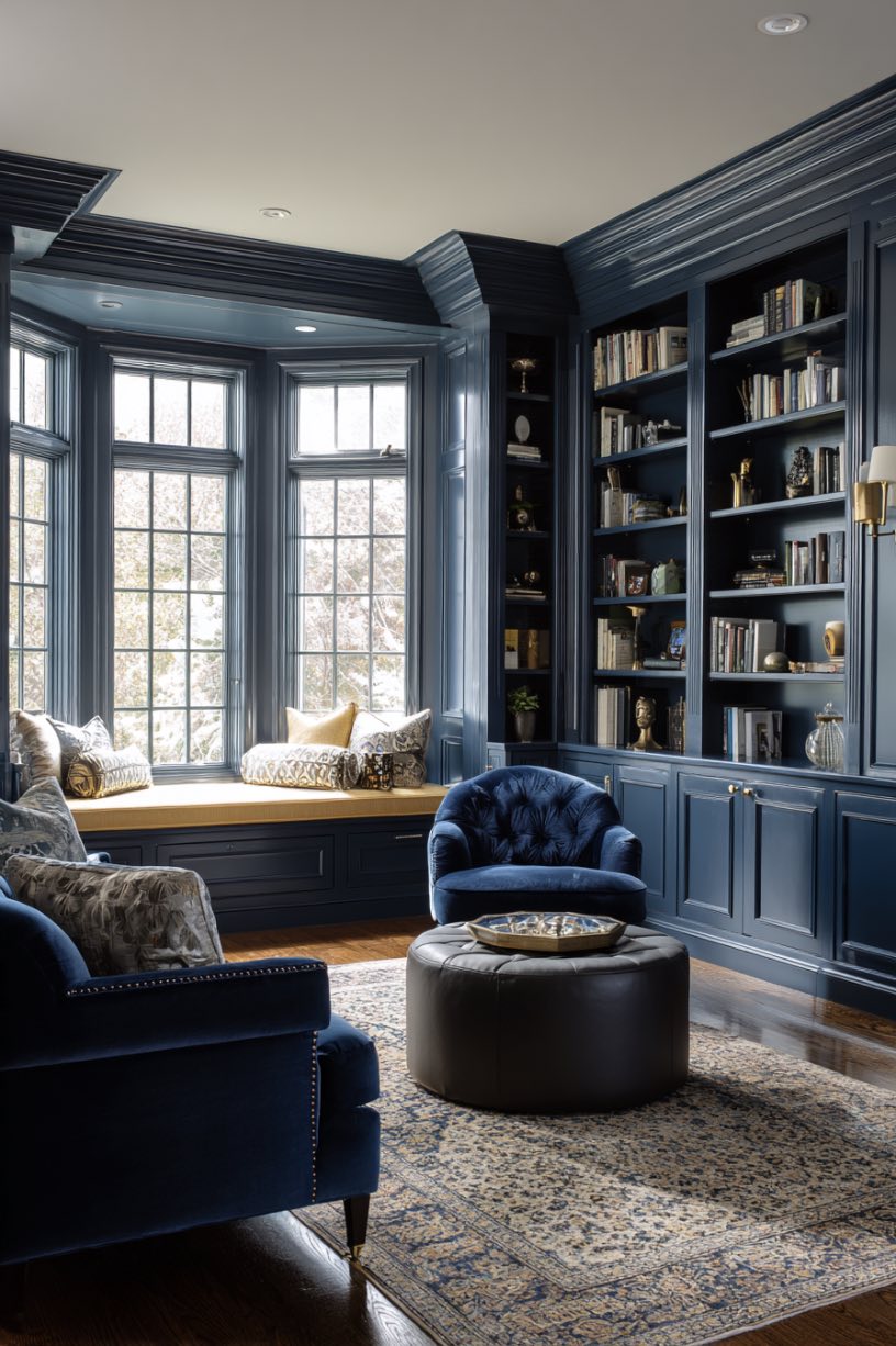 Elegant Library Comfort