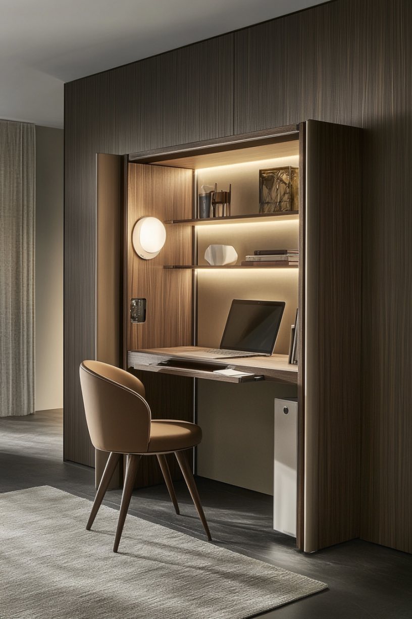 Fold-Out Room Partition Desk
