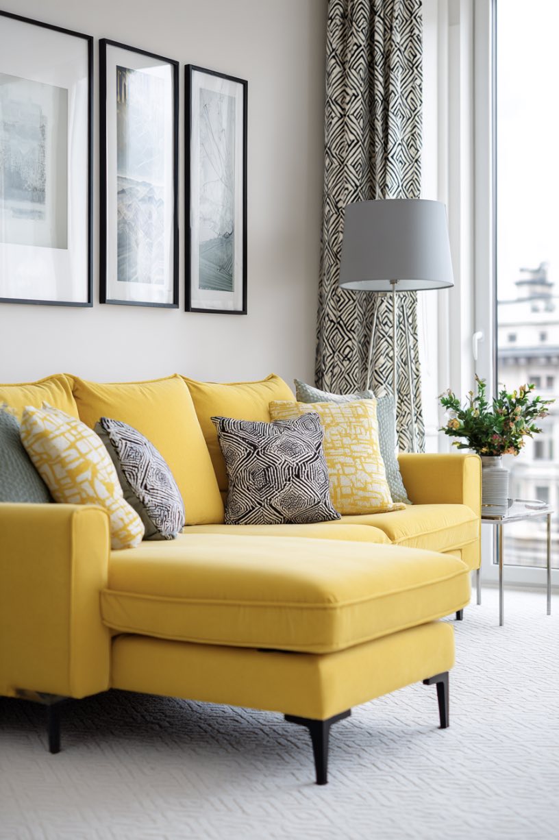 Geometric Chic and Sunny Comfort