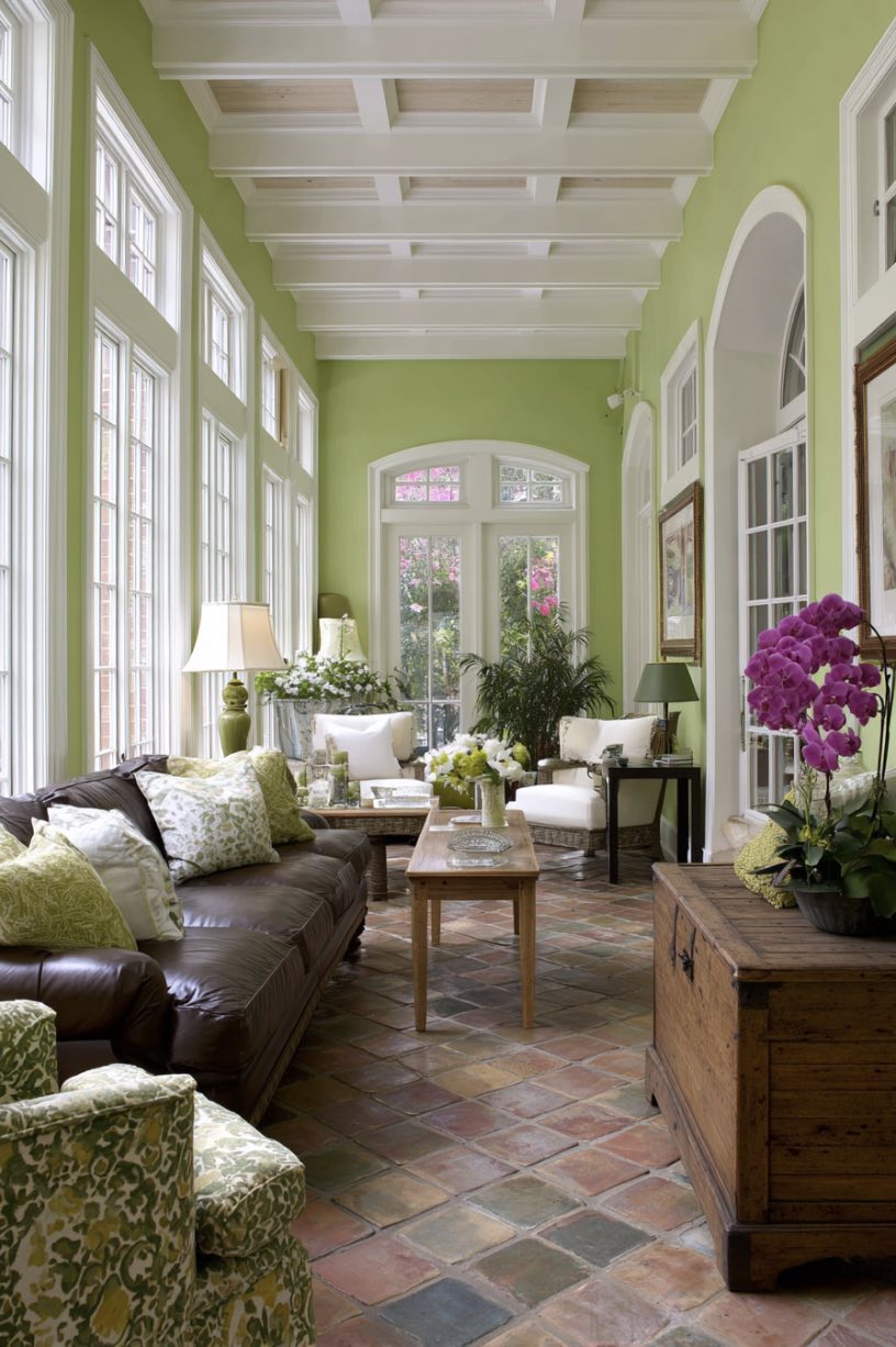 Sunlit Serenity in a Narrow Sunroom