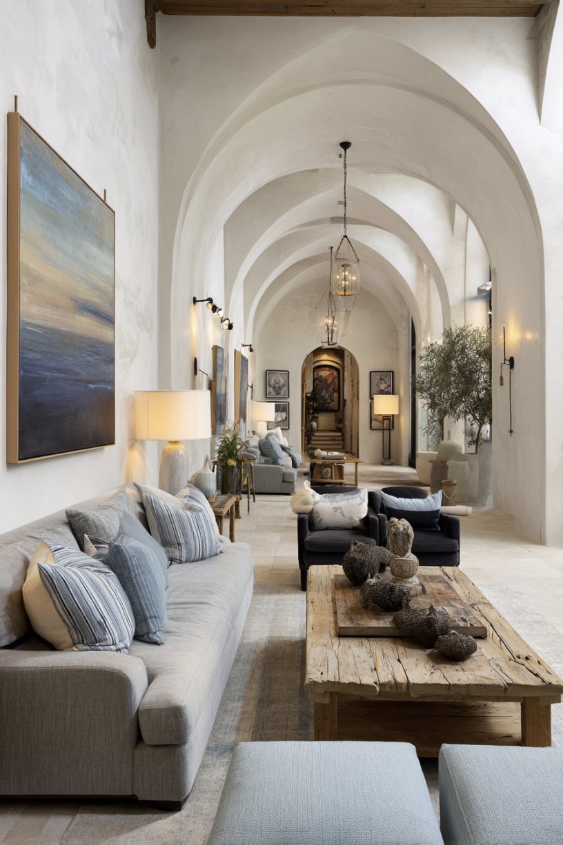 Elegant Comfort in a Narrow Living Room