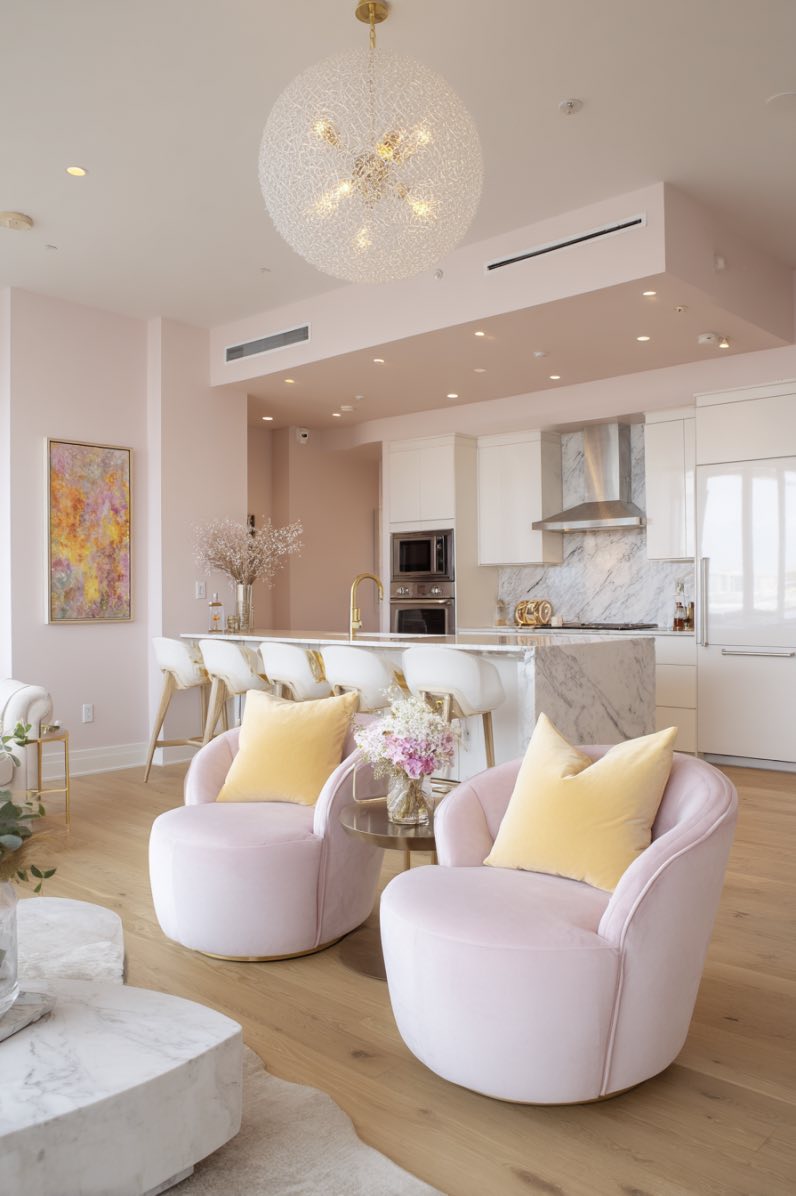 Pastel Hues and Modern Ease