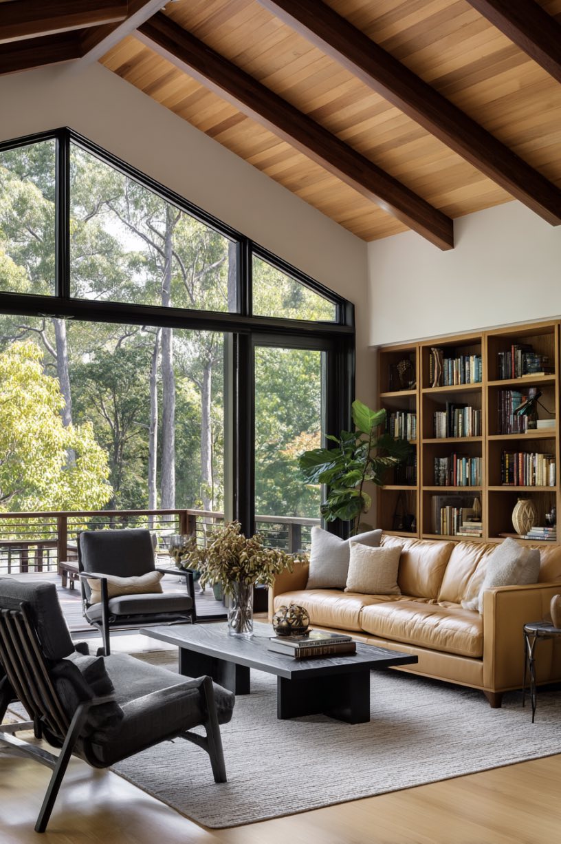 Modern Deckside Living Room