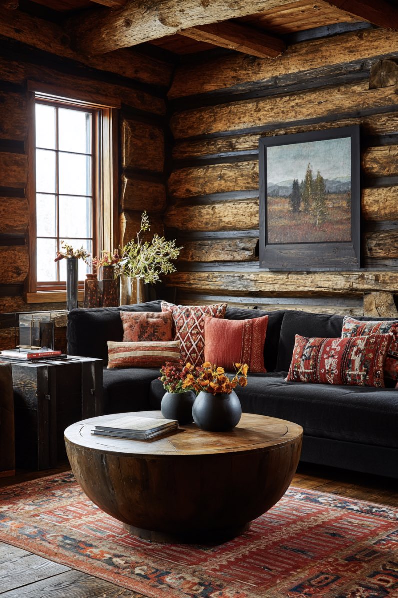 Rustic Charm with Bold Colors