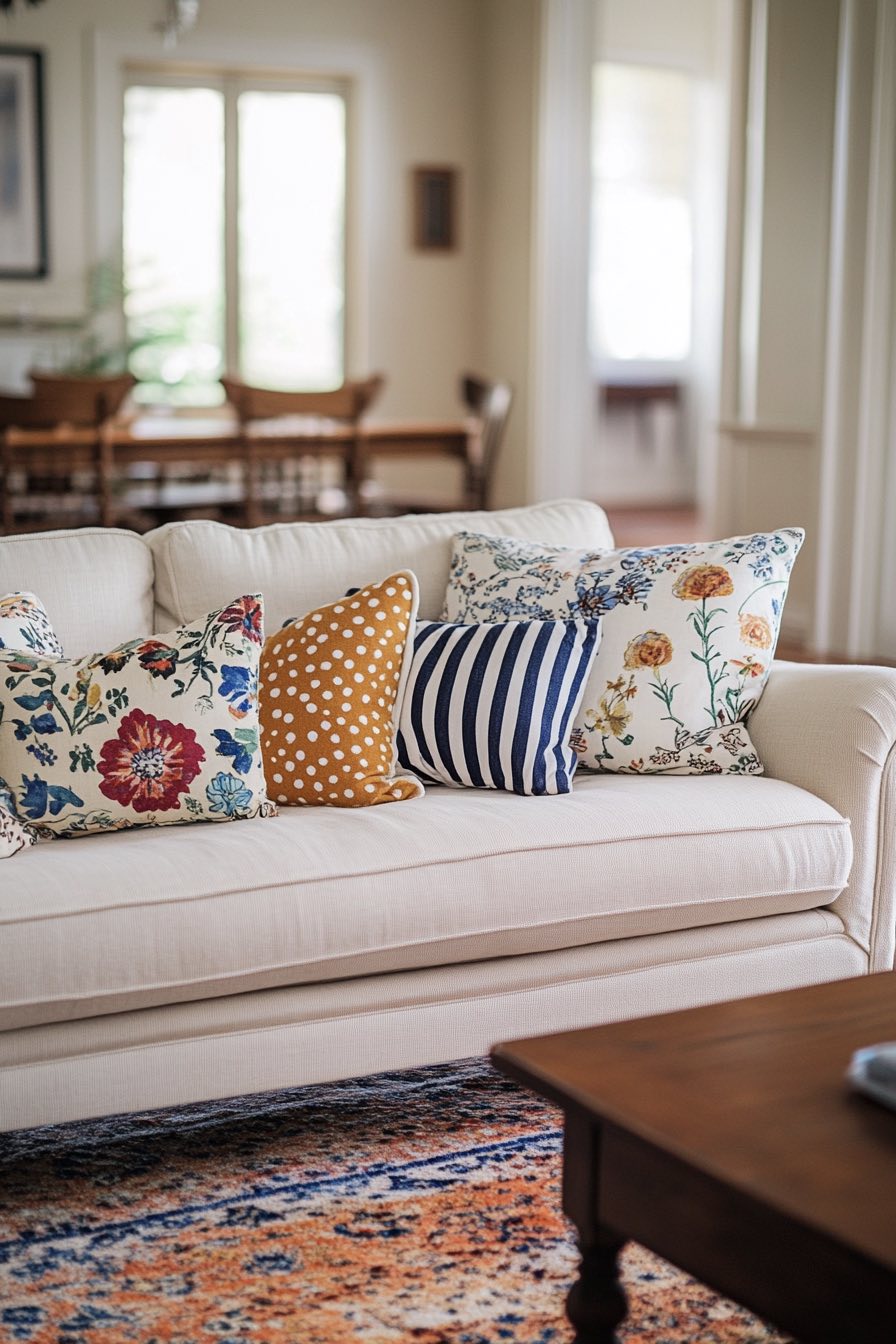 Mismatched Pillows