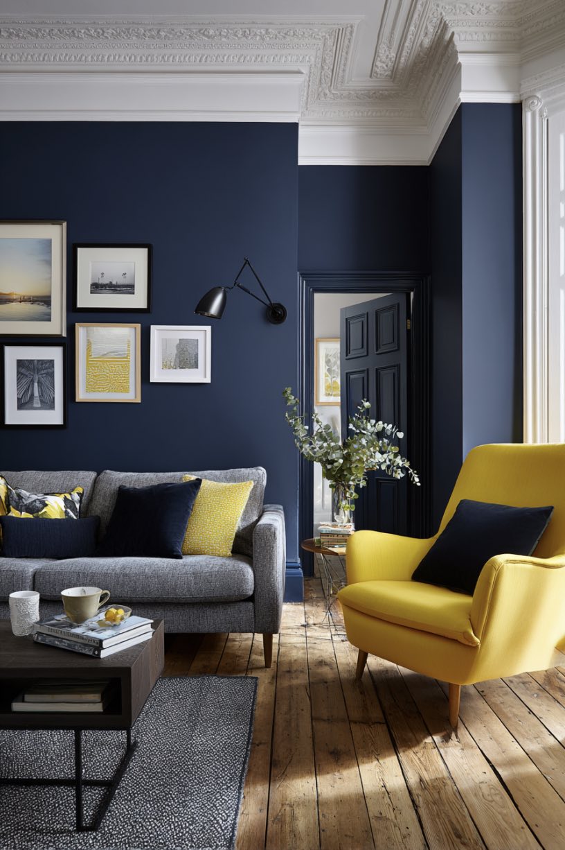 Moody Elegance with Mustard Accents