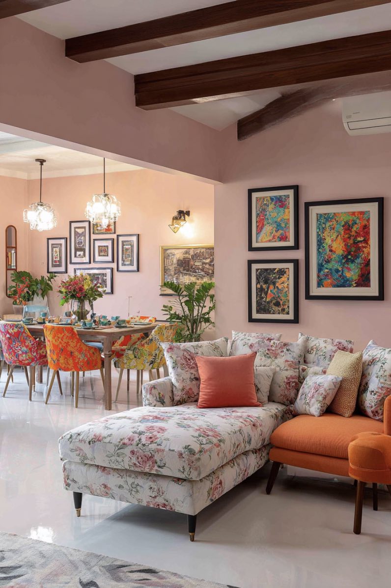 Floral Elegance with a Playful Twist