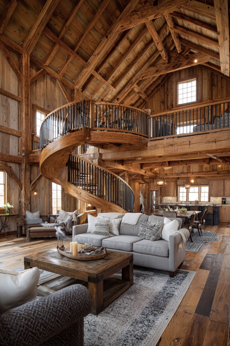 Rustic Charm with a Spiraling Twist