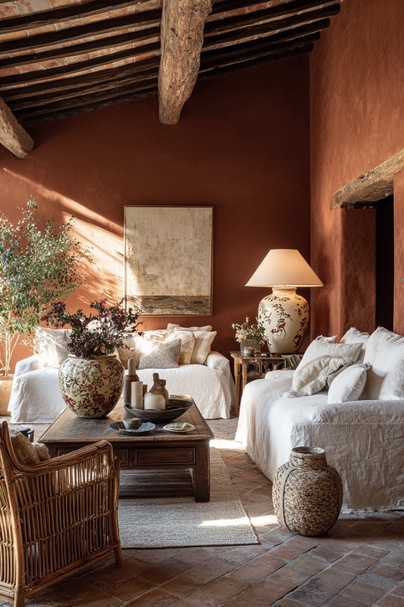 Terracotta and Cream