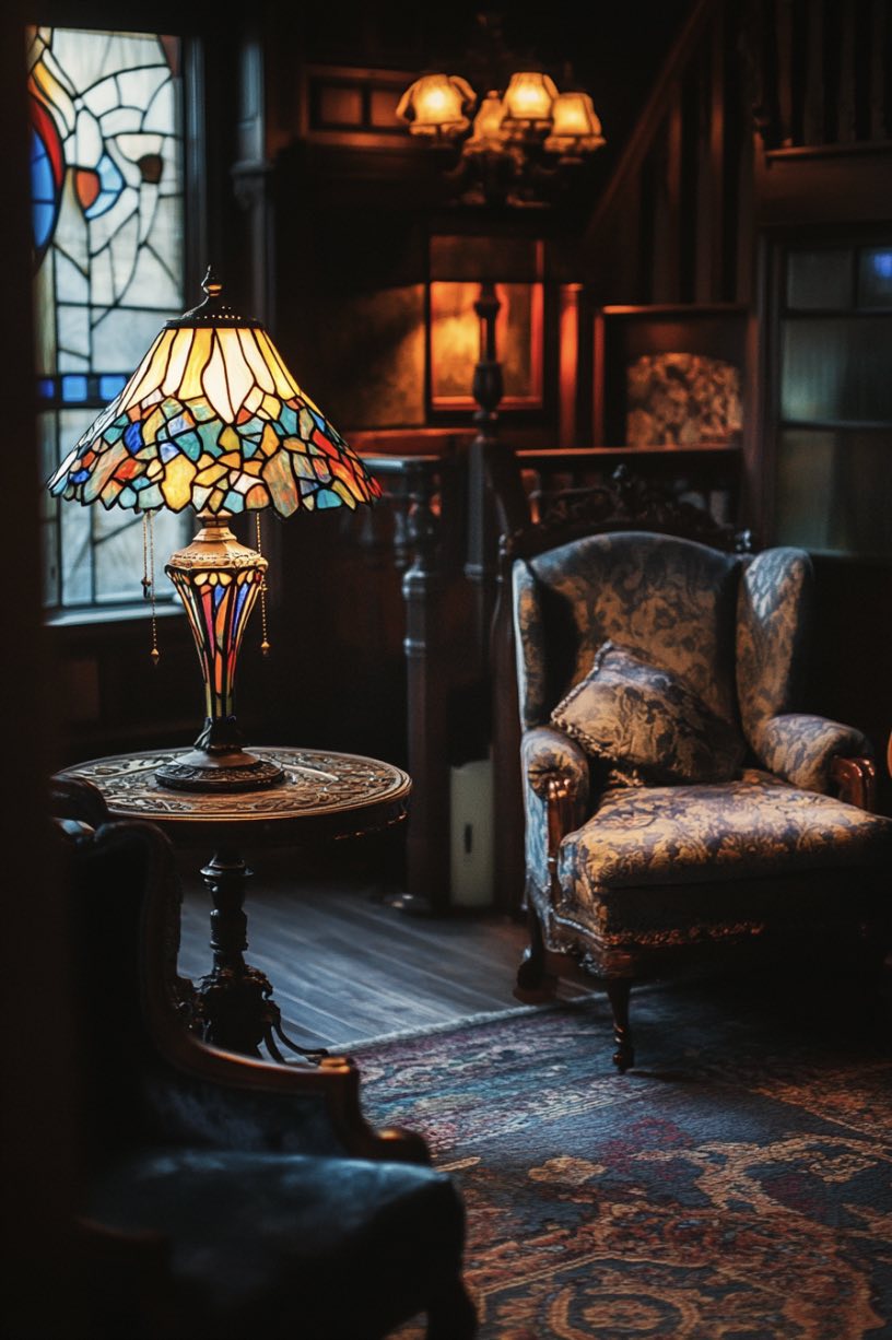 Antique or Stained Glass Lamps
