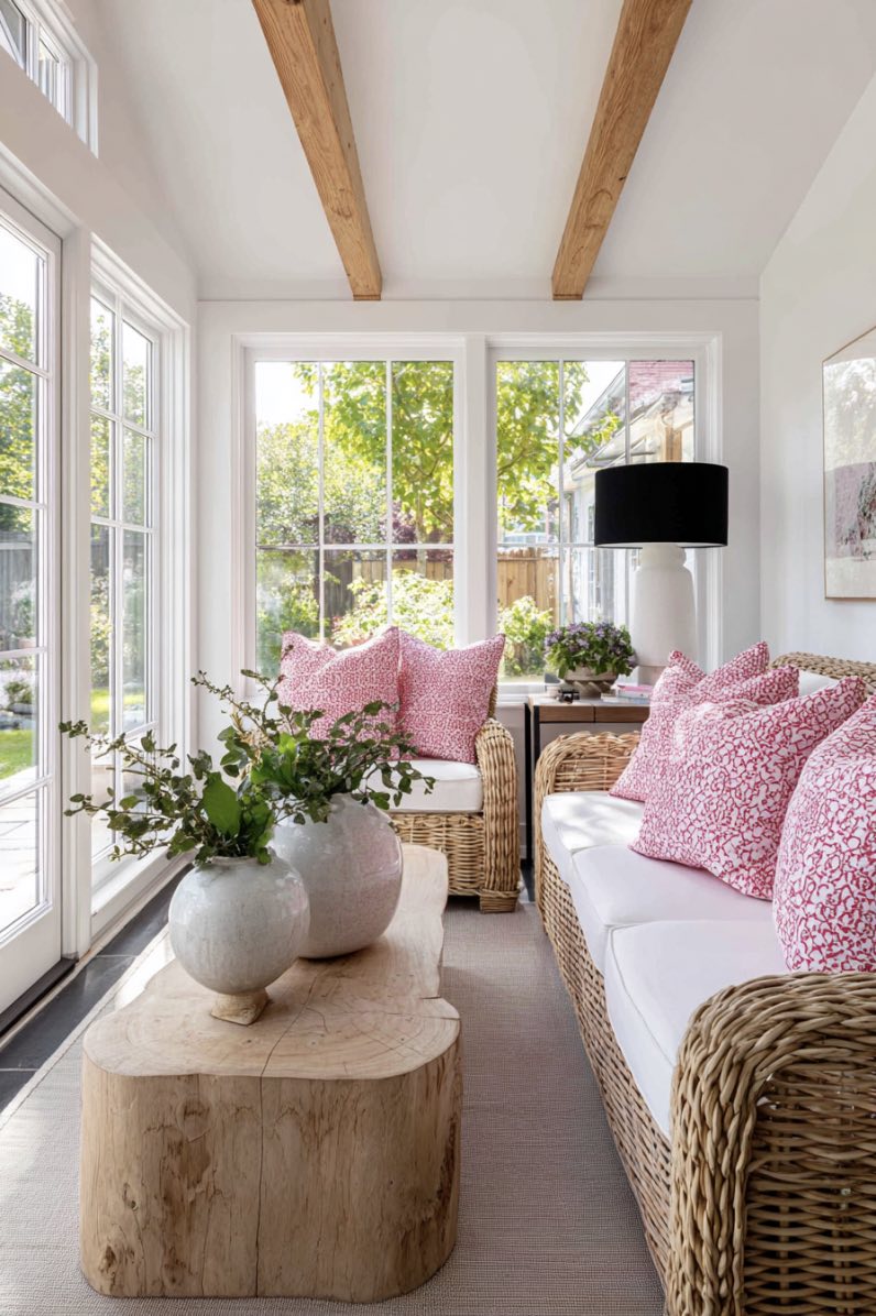 Airy Minimalism with a Garden View