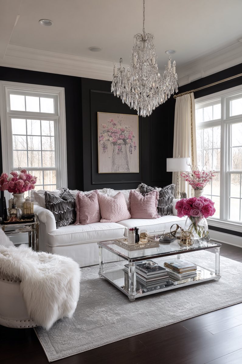 Chic Contrast with a Playful Twist