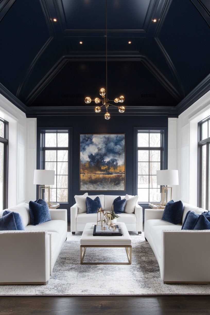 Dark Painted Ceiling