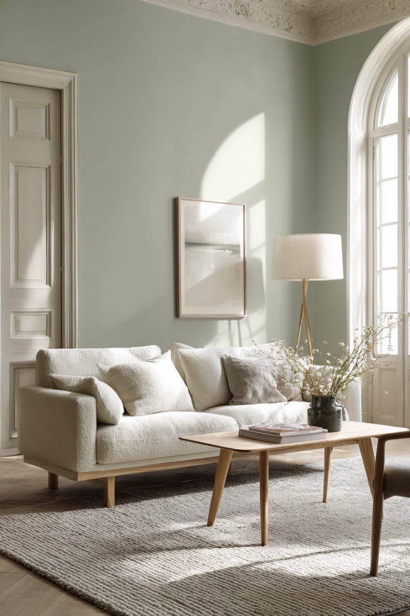 Sage Green and Ivory