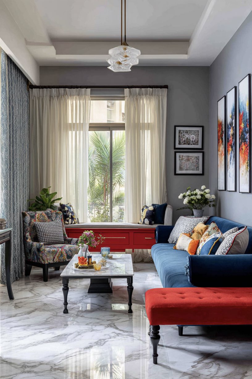 Modern Tradition with a Pop of Color
