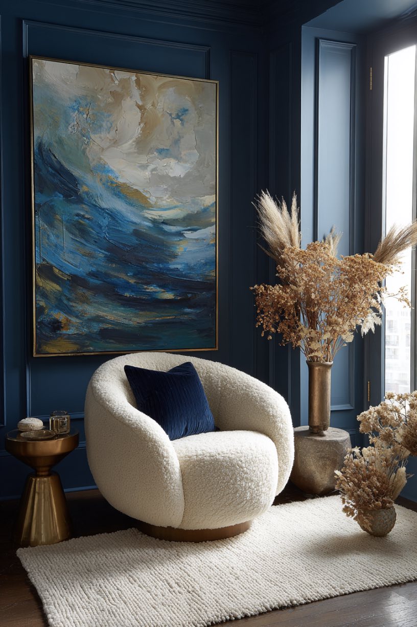 Statement Art with Shag Rugs