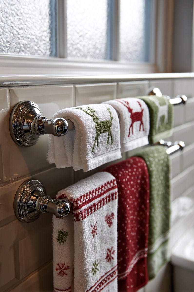 Holiday Towels, the Elegant Way