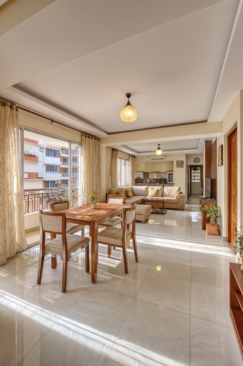 Airy Living with Warm Light
