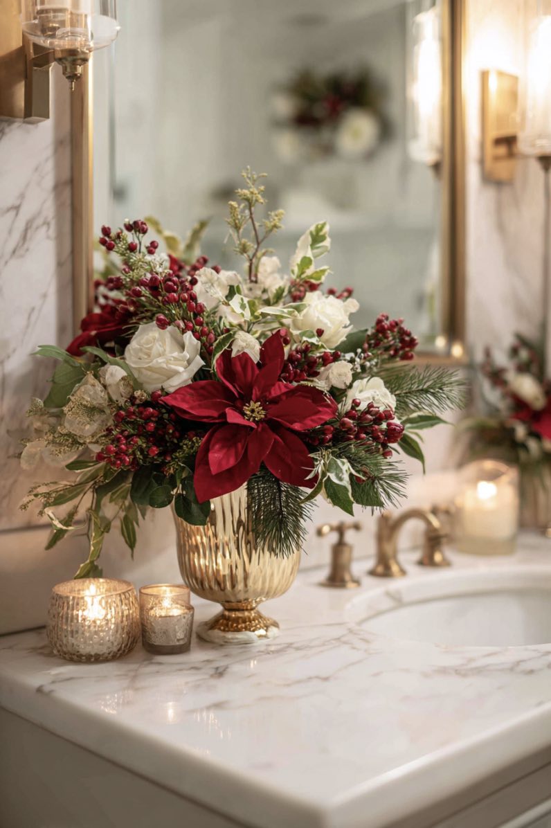 Festive Florals and Holiday Glow