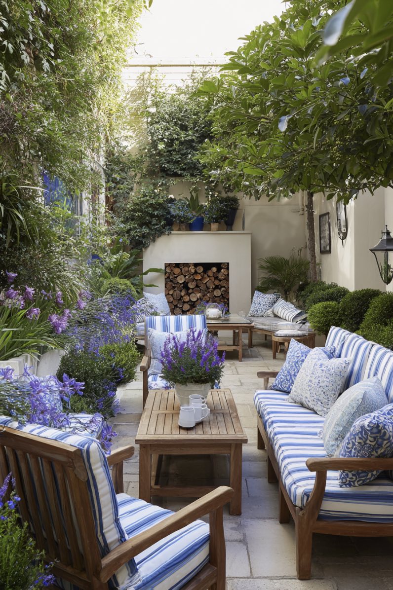 Relaxed English Courtyard Charm