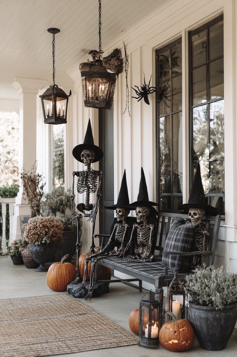 Spooky Front Porch Scene