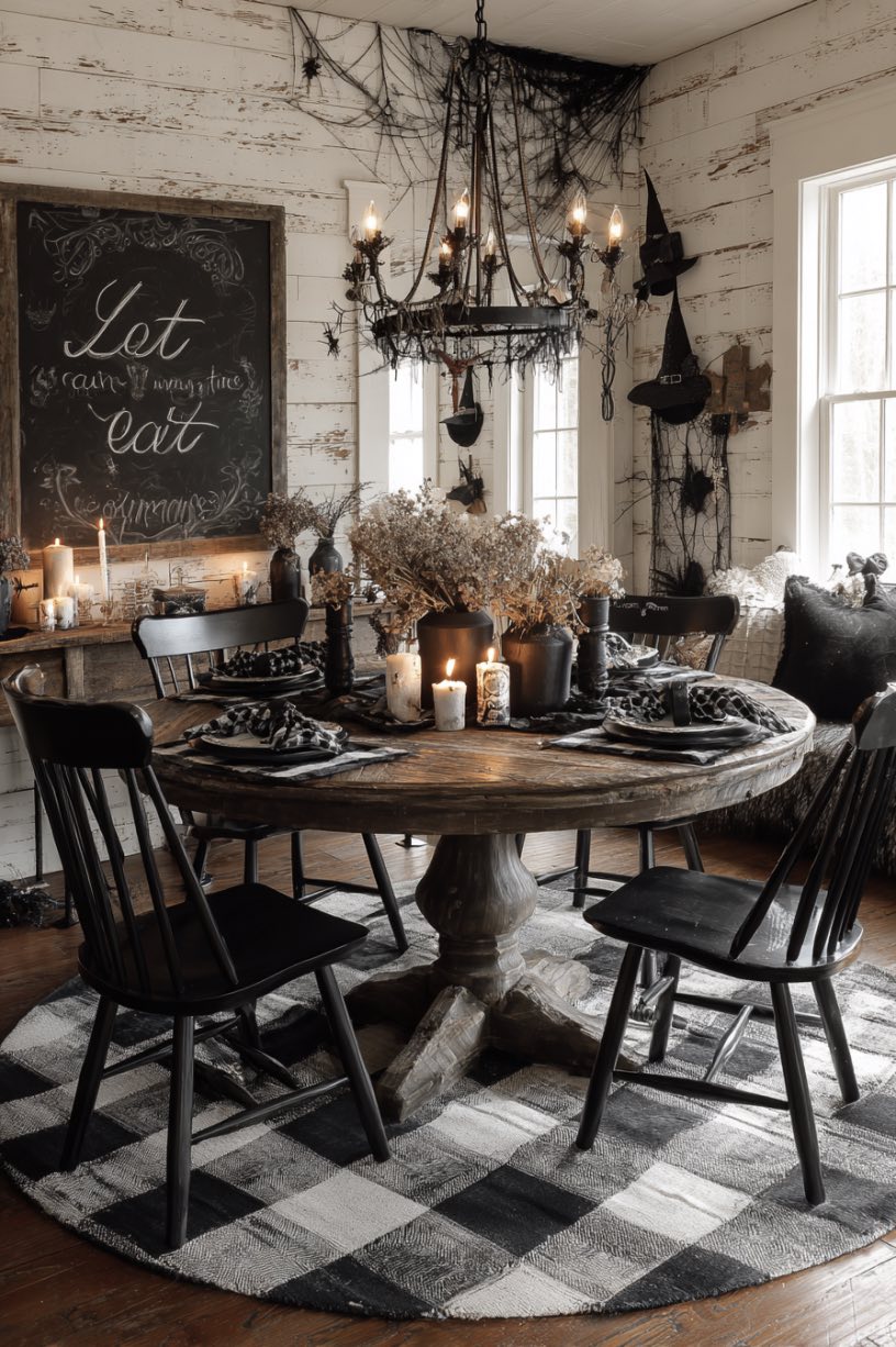 Gothic Halloween Dining Room