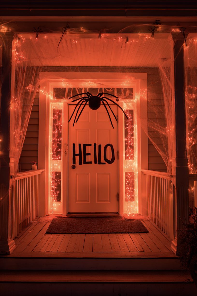 Spooky Front Door Glow