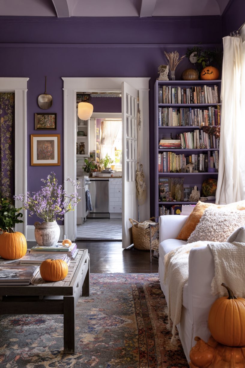 Purple Pumpkin Living Room